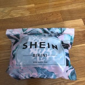 shein BRAND NEW NEVER WORN cheetah bandeau bikini✨
